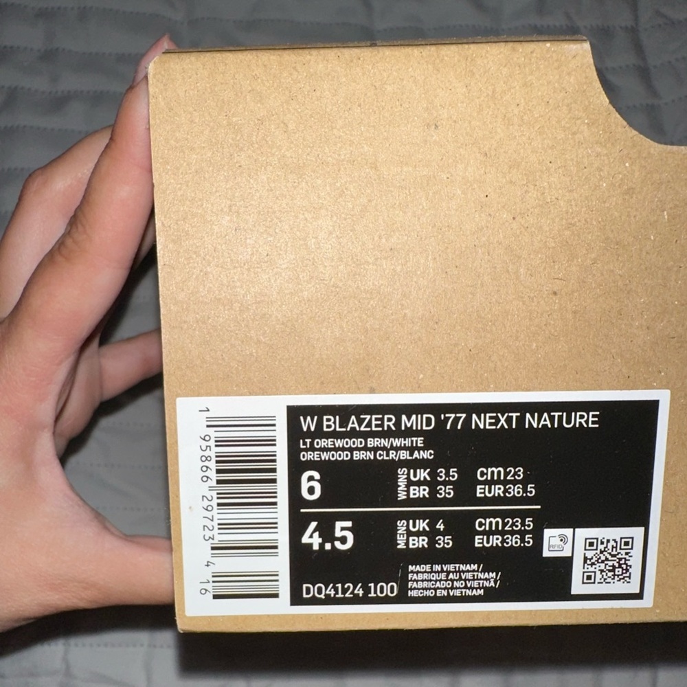 nike | women’s blazer mid ‘77 next nature white/cream/nude - Picture 7 of 8